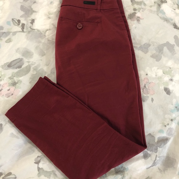 KUT From The Kloth Burgundy Crop Trouser Sz 4 - Picture 5 of 5
